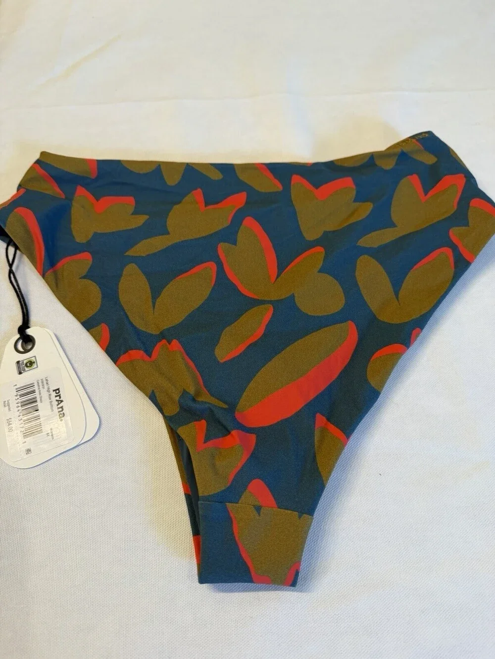 Prana Lahari High Rise Bikini Bottom Catalina Indo Disco Women’s M NWT Swim